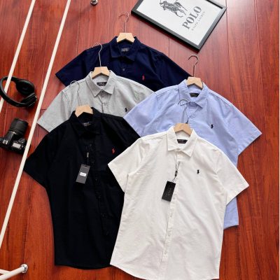 Best Selling Ralph Lauren Short Sleeve Shirt White Classic Collection