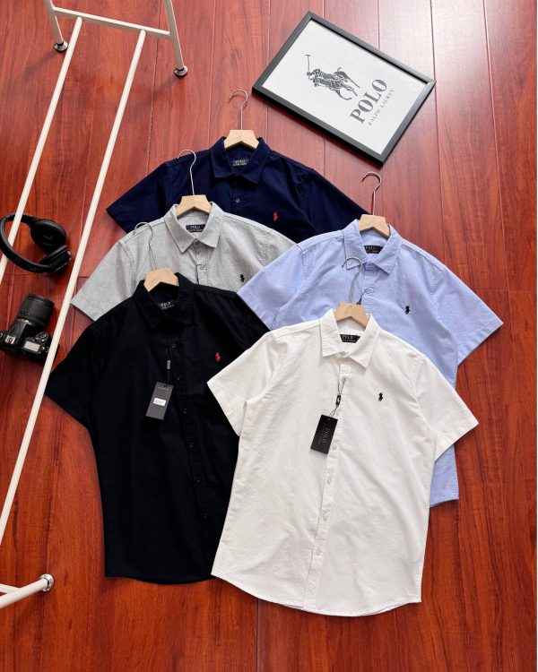 Best Selling Ralph Lauren Short Sleeve Shirt White Classic Collection