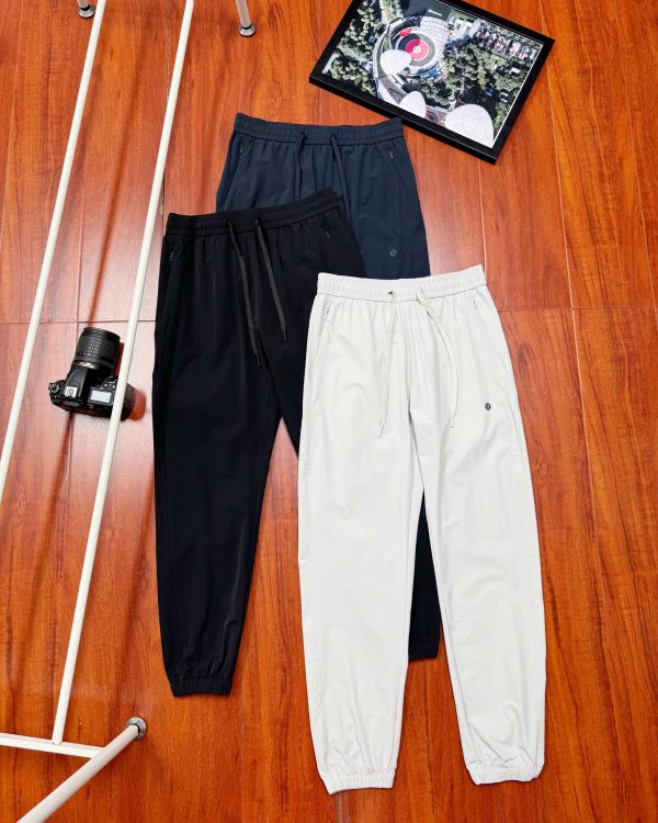 Premium Lululemon Trousers Black Nylon Casual Collection