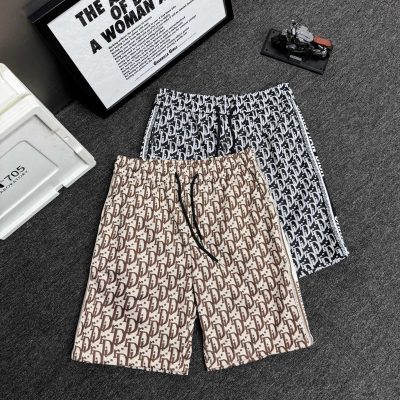 Premium Dior Shorts Black Knit Jacquard Style