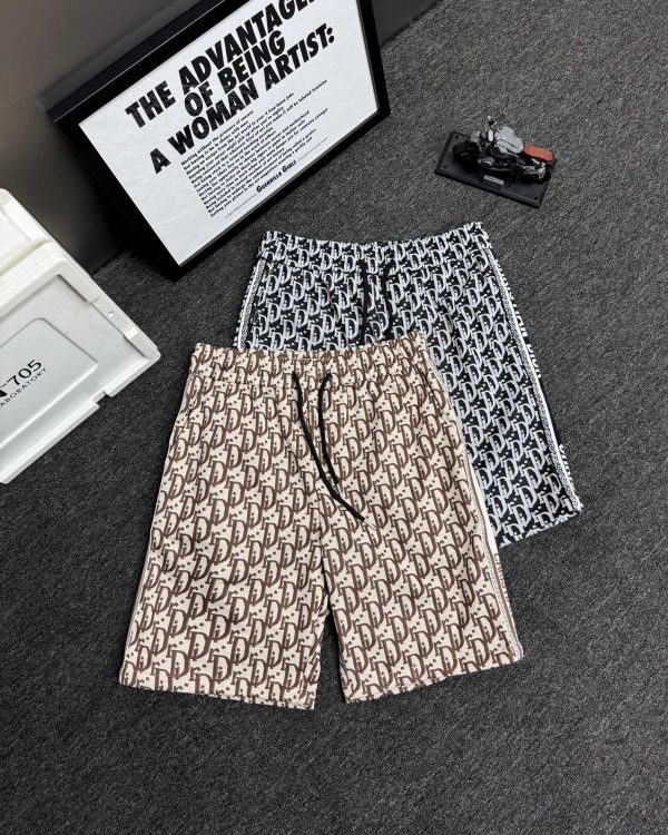 Premium Dior Shorts Black Knit Jacquard Style