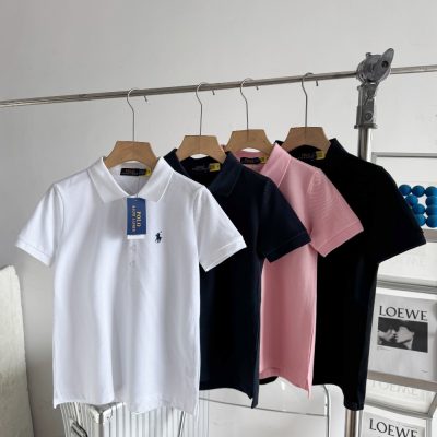 Premium Ralph Lauren Short Sleeves White Cotton Classic Luxury