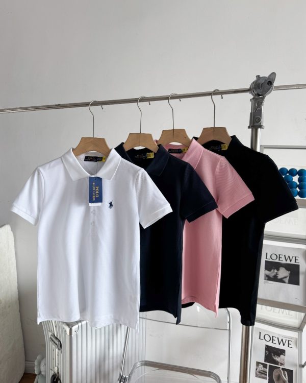 Premium Ralph Lauren Short Sleeves White Cotton Classic Luxury