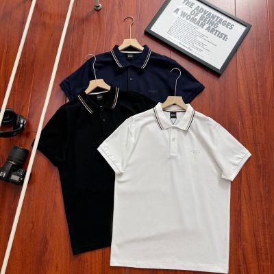 High Quality Boss Short-Sleeved Black Classic Collection