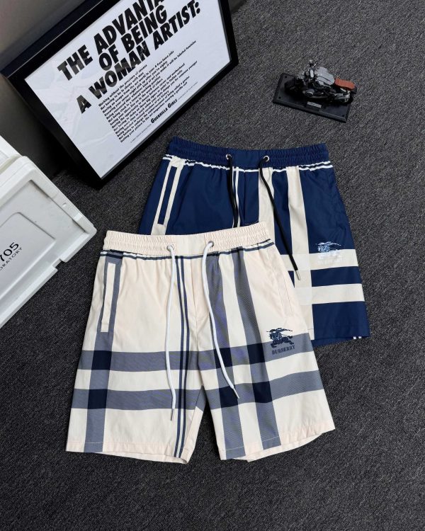 High Quality Burberry Shorts Navy Polyester Casual Collection