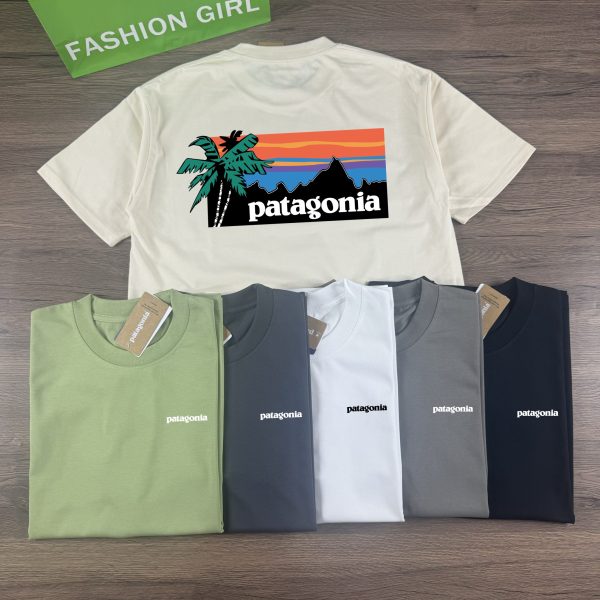 High Quality Patagonia Short Sleeves Black Cotton Breathable Style