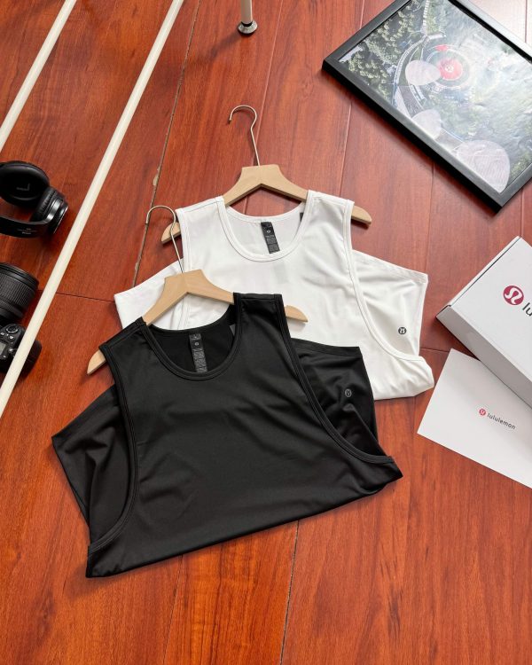 Best Selling Lululemon Sleeveless Black Silk Chic Style