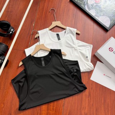 Best Selling Lululemon Sleeveless Black Silk Chic Style