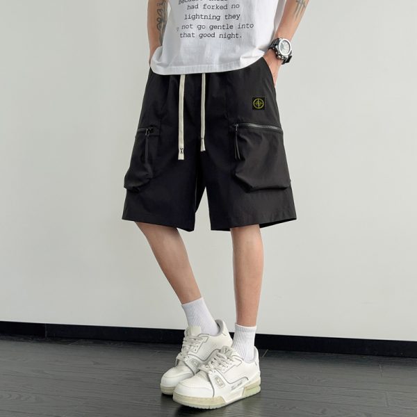 Best Selling Stone Island Shorts Black Casual Style
