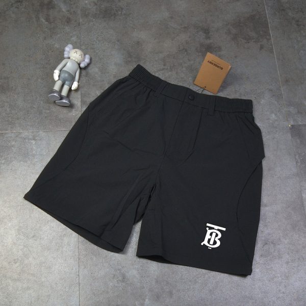 High Quality Burberry Shorts Black Casual Style