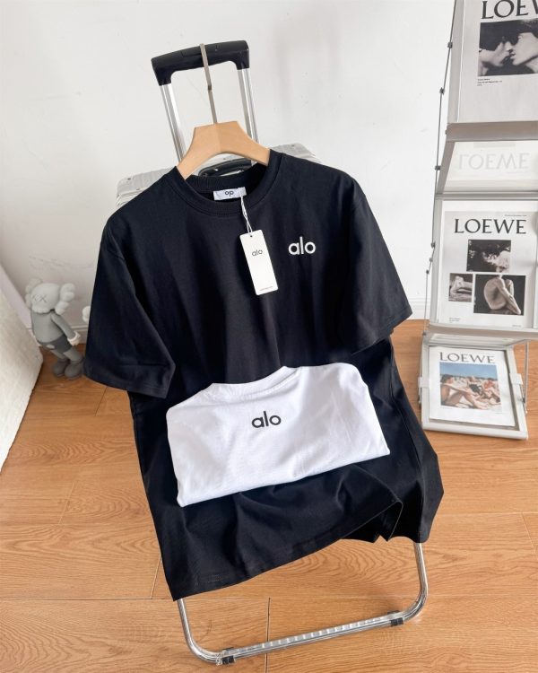 Best Selling Louis Vuitton Short-Sleeved Shirt Black Cotton Logo Luxury