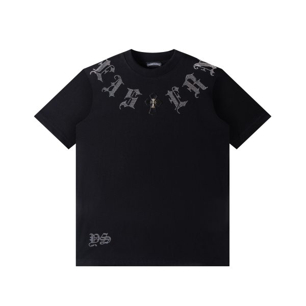 Luxury Chrome Hearts Short Sleeves Black Leather Collection