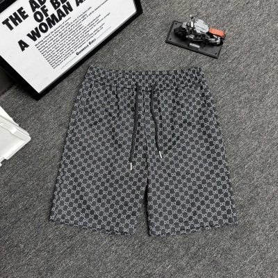 Best Selling Gucci Shorts Black Knit Jacquard Luxury