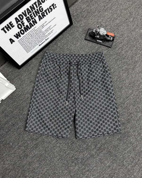 Best Selling Gucci Shorts Black Knit Jacquard Luxury