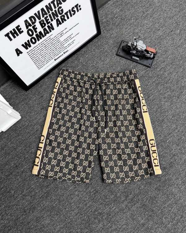 Best Selling Gucci Shorts Black Knit Jacquard Collection