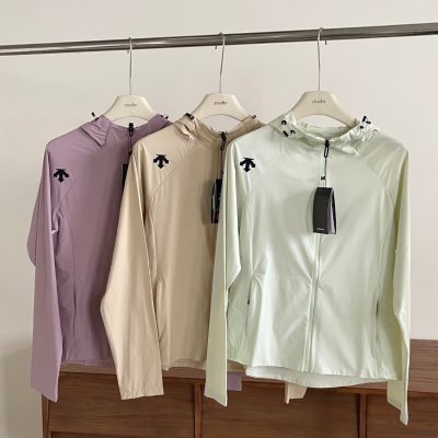 Premium Descente Coat Green Nylon Breathable Style