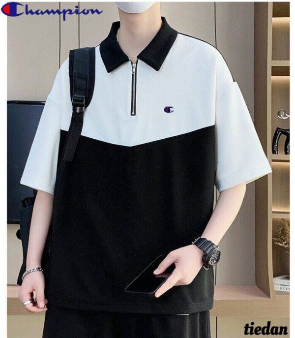 Luxury Champion T-Shirts Black Luxury