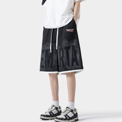 Premium Balenciaga Shorts Black Casual Collection