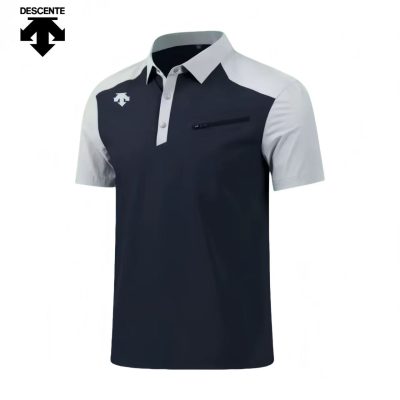 Premium Quality Descente Short-Sleeved Blue Urban Style