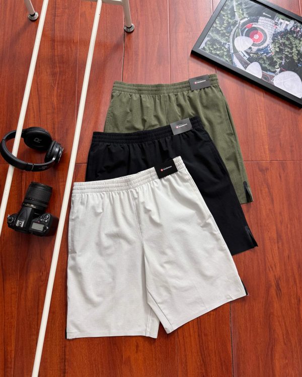 Premium Lululemon Shorts Black Logo Collection