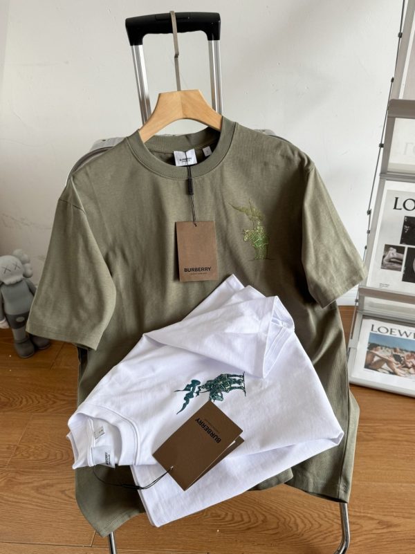High Quality Burberry Short Sleeves Green Classic Luxury