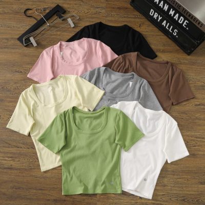 Premium Quality Lululemon Short Sleeves White Casual Style