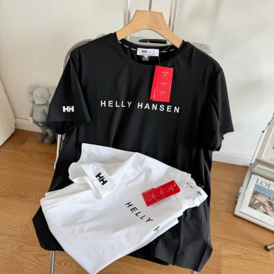 Best Selling Helly Hansen Short Sleeves Black Cotton Casual Style