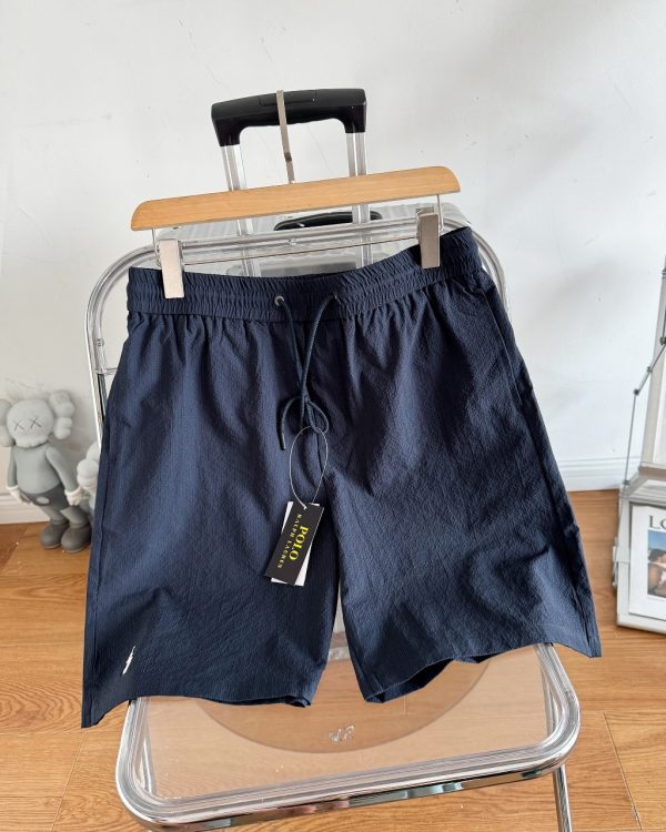 High Quality Ralph Lauren Shorts Black Breathable Style