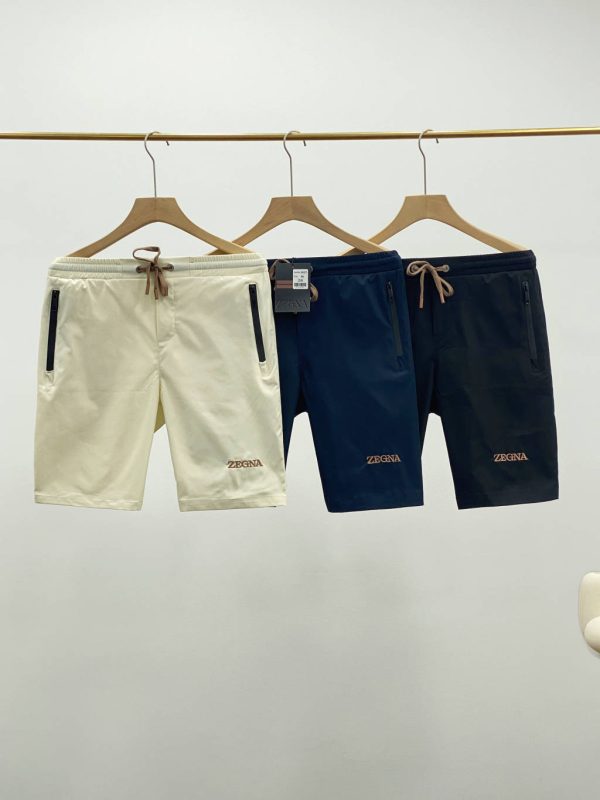 High Quality Zegna Shorts Black Casual Luxury