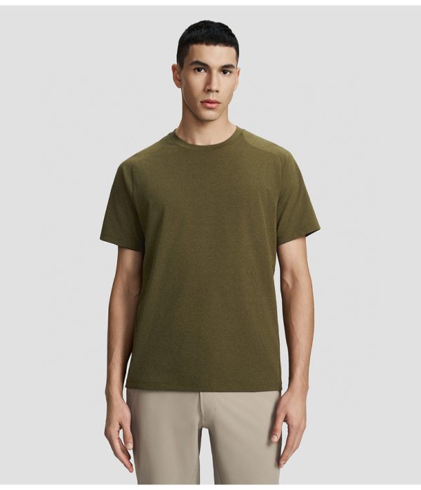 Premium Quality Descente Short-Sleeved Shirts Black Cotton Urban Style
