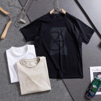 Premium Quality Descente Short Sleeves Black Urban Style