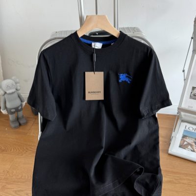 Best Selling Burberry Short Sleeves Black Print Style