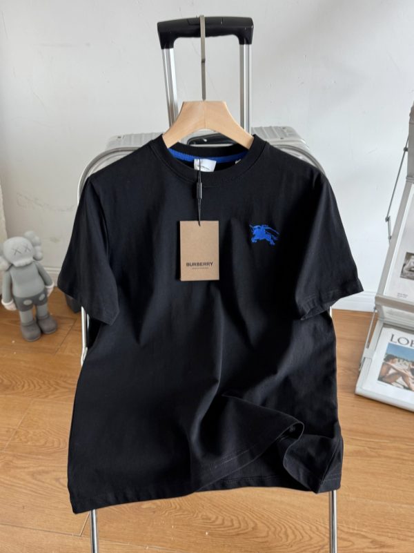 Best Selling Burberry Short Sleeves Black Print Style