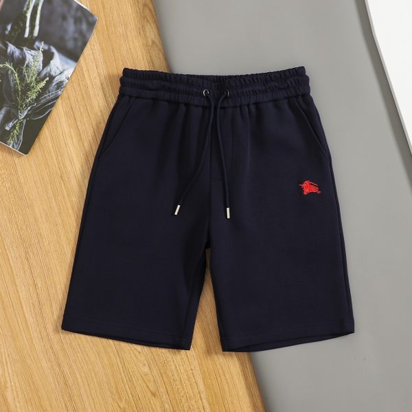 Best Selling Burberry Shorts Black Embroidered Luxury