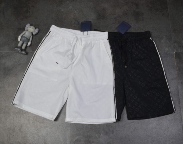High Quality Louis Vuitton Shorts Black Logo Luxury