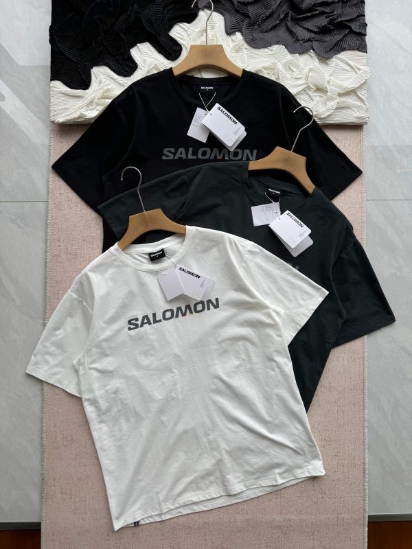 Premium Quality Salomon Short Sleeves Black Casual Style