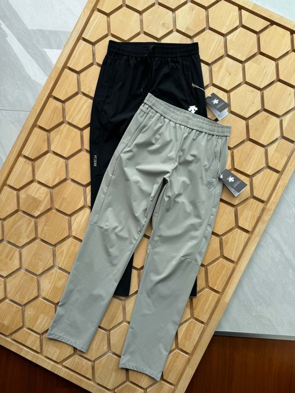 Best Selling Descente Sweatpants Black Breathable Collection