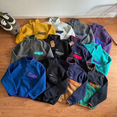 Premium Quality Patagonia Jackets Purple Fleece Patchwork Collection