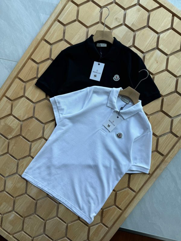 Luxury Moncler Short-Sleeved Black Cotton Classic Style