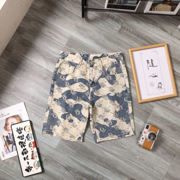 Luxury Dior Shorts Denim Vintage Style