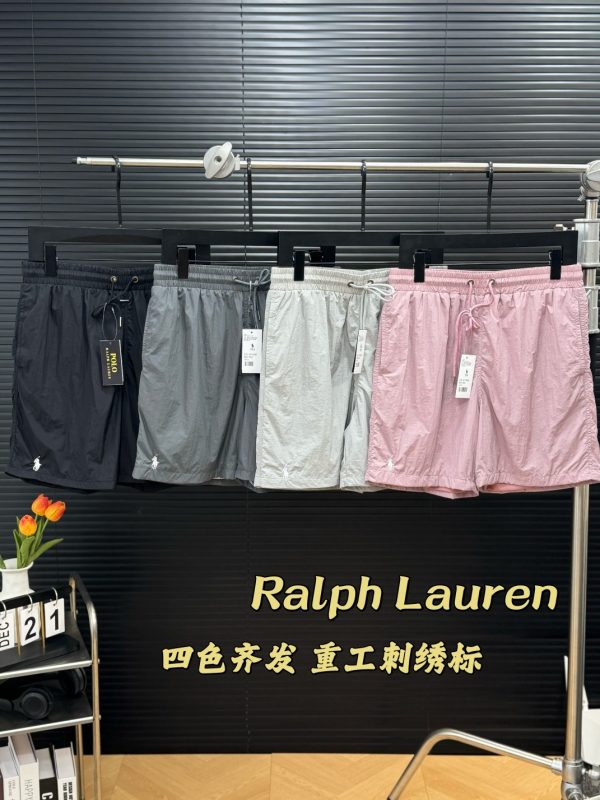 Best Selling Ralph Lauren Shorts Black Embroidered Collection