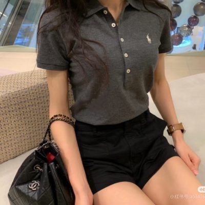 High Quality Ralph Lauren Short-Sleeved T-Shirts White Cotton Logo Luxury