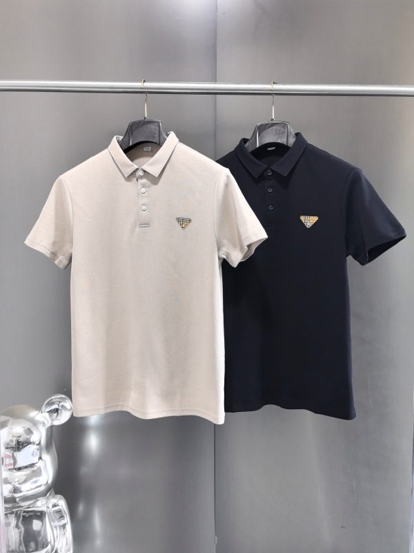 Best Selling Prada Polo Shirt Black Cotton Logo Collection