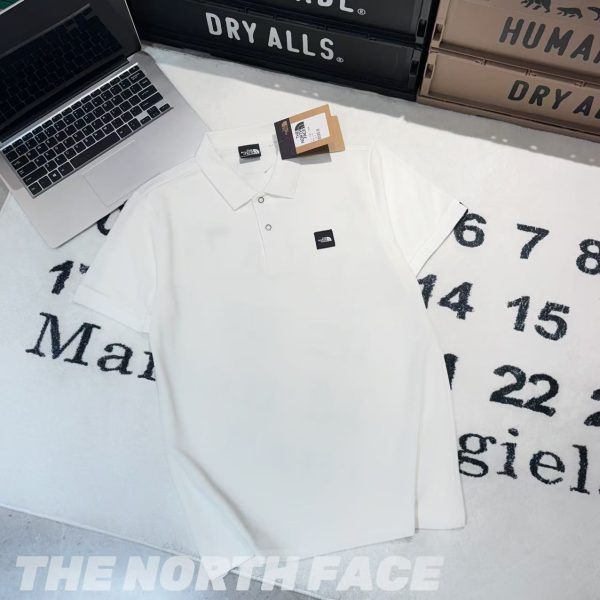 Best Selling The North Face Polo Shirt Black Cotton Logo Collection