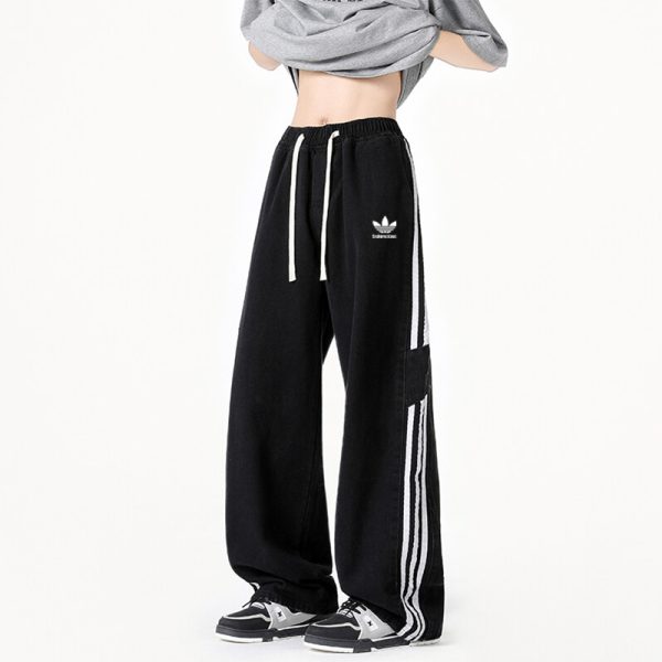 Best Selling Adidas Jeans Black Cotton Patchwork Collection