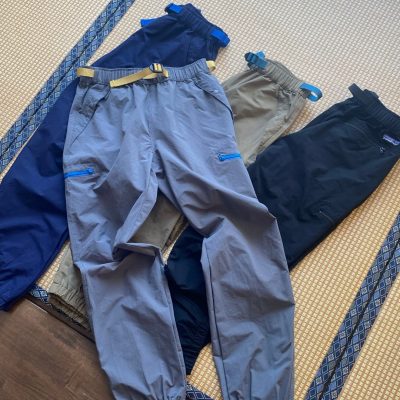Premium Quality Patagonia Trousers Black Nylon Solid Collection