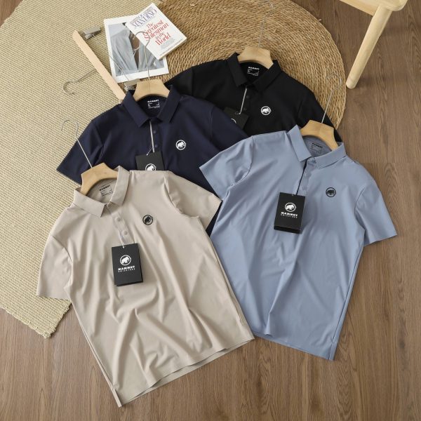 Luxury Mammut Short-Sleeved Shirts Black Breathable Style