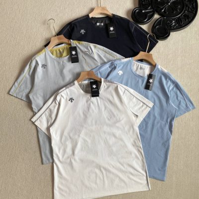 Premium Quality Descente Short Sleeves White Breathable Luxury