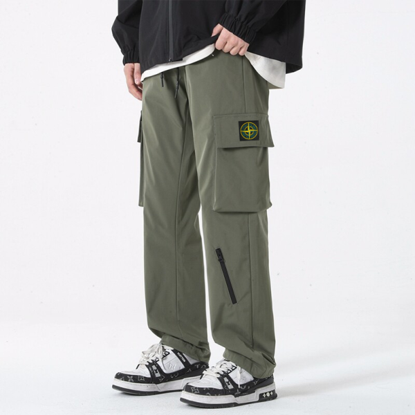 Premium Quality Stone Island Trousers Black Casual Style