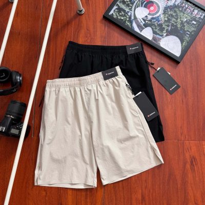 Best Selling Lululemon Shorts Black Spandex Breathable Collection